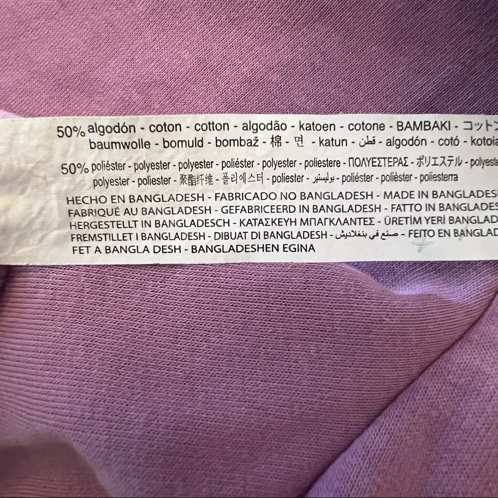 Zara Lilac Lavender Purple Sweatshirt Plush Dress B3/25 - Picture 9 of 12